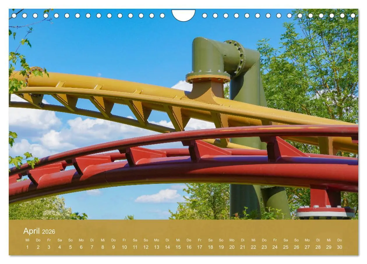 Bild: 9783457251560 | Abenteuer Achterbahn (Wandkalender 2026 DIN A4 quer), CALVENDO...