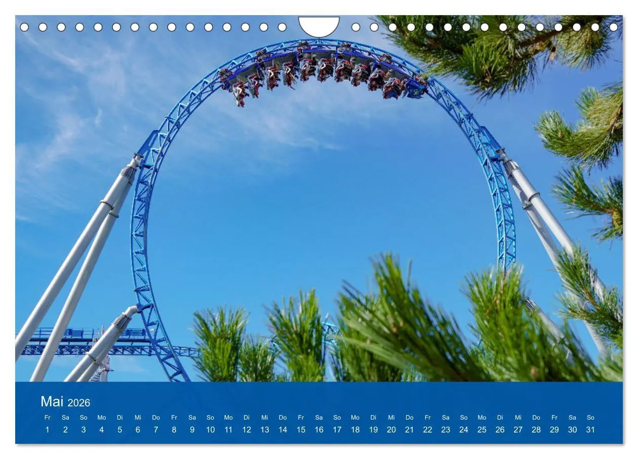Bild: 9783457251560 | Abenteuer Achterbahn (Wandkalender 2026 DIN A4 quer), CALVENDO...