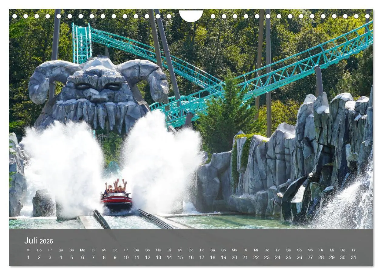 Bild: 9783457251560 | Abenteuer Achterbahn (Wandkalender 2026 DIN A4 quer), CALVENDO...