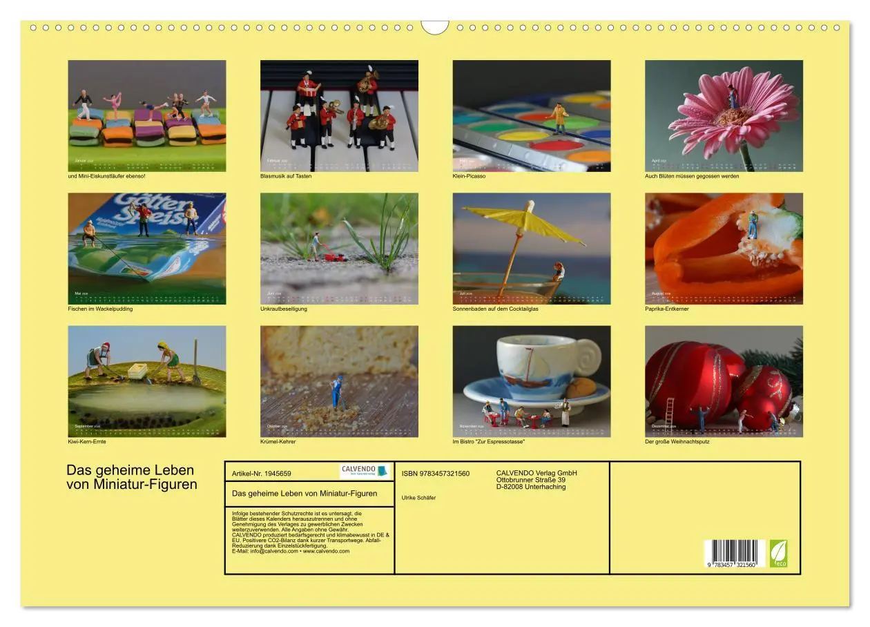 Bild: 9783457321560 | Das geheime Leben von Miniatur-Figuren (Wandkalender 2026 DIN A2...