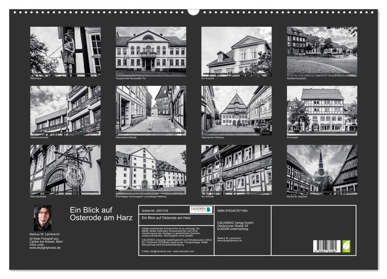 Bild: 9783457871560 | Ein Blick auf Osterode am Harz (Wandkalender 2026 DIN A2 quer),...