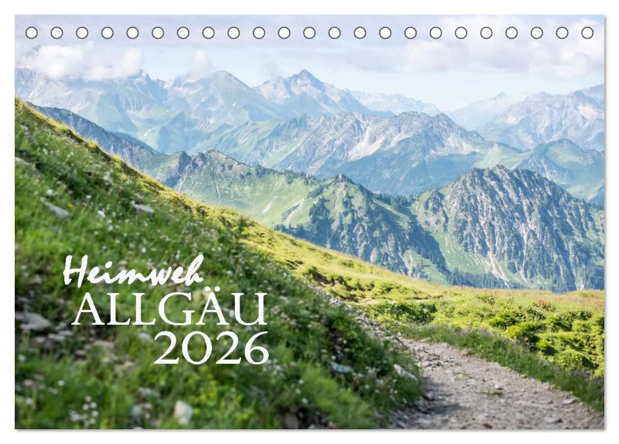 Cover: 9783457941560 | Heimweh Allgäu 2026 (Tischkalender 2026 DIN A5 quer), CALVENDO...