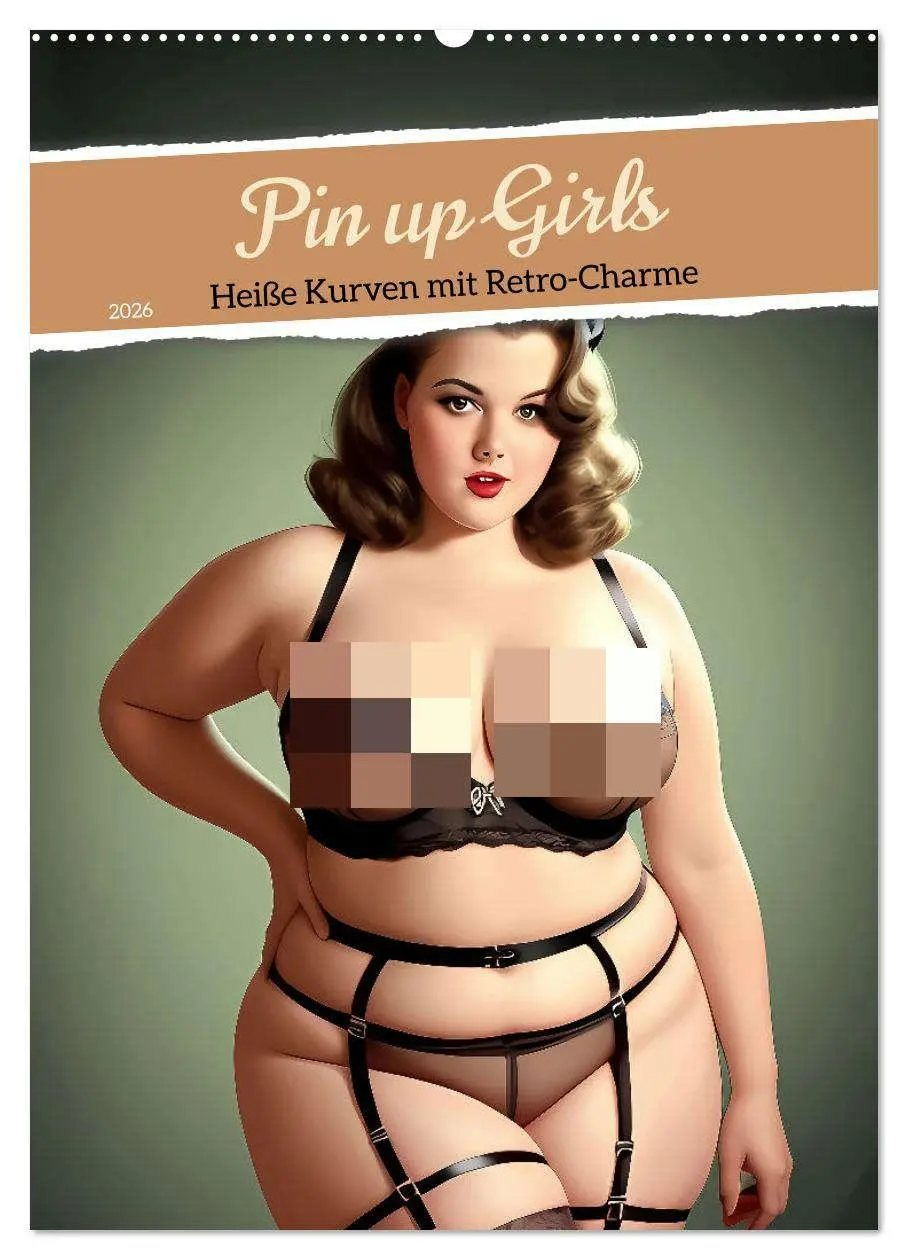 Cover: 9783516271560 | Pin up Girls Heiße Kurven mit Retro Charme (Wandkalender 2026 DIN...