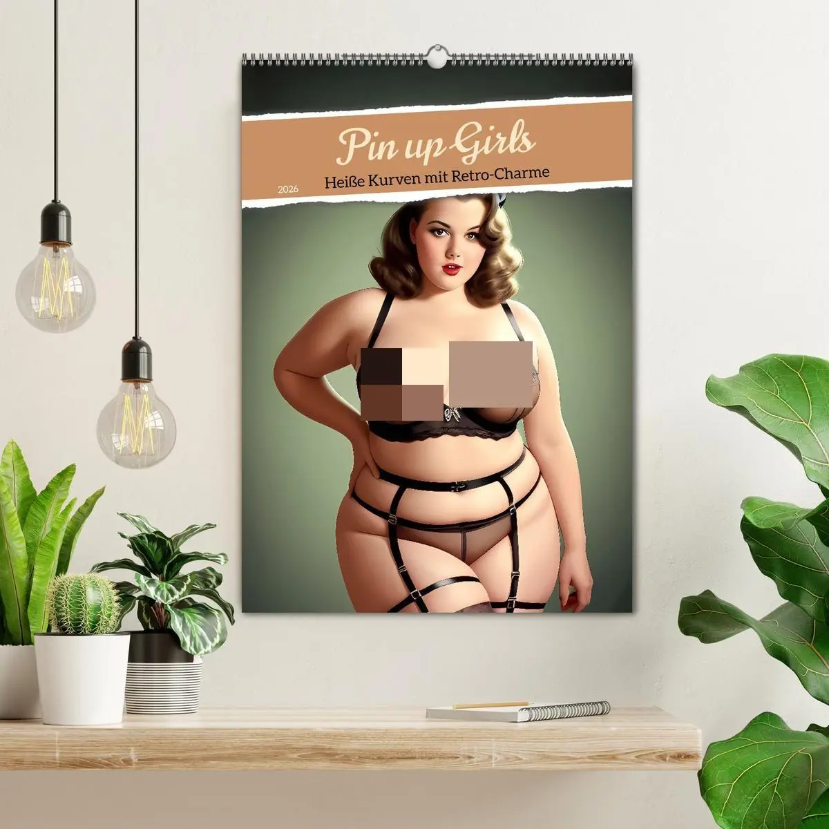 Bild: 9783516271560 | Pin up Girls Heiße Kurven mit Retro Charme (Wandkalender 2026 DIN...
