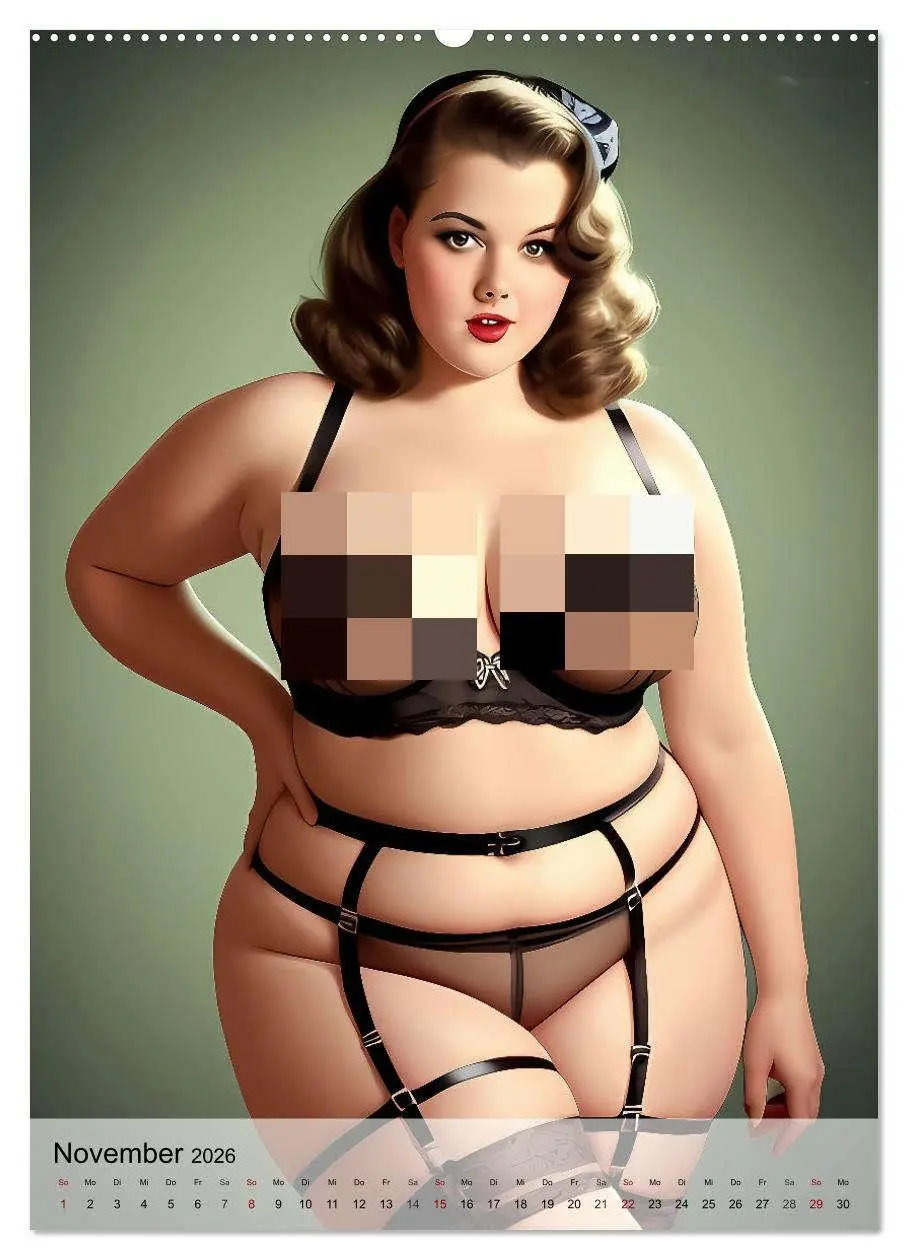 Bild: 9783516271560 | Pin up Girls Heiße Kurven mit Retro Charme (Wandkalender 2026 DIN...