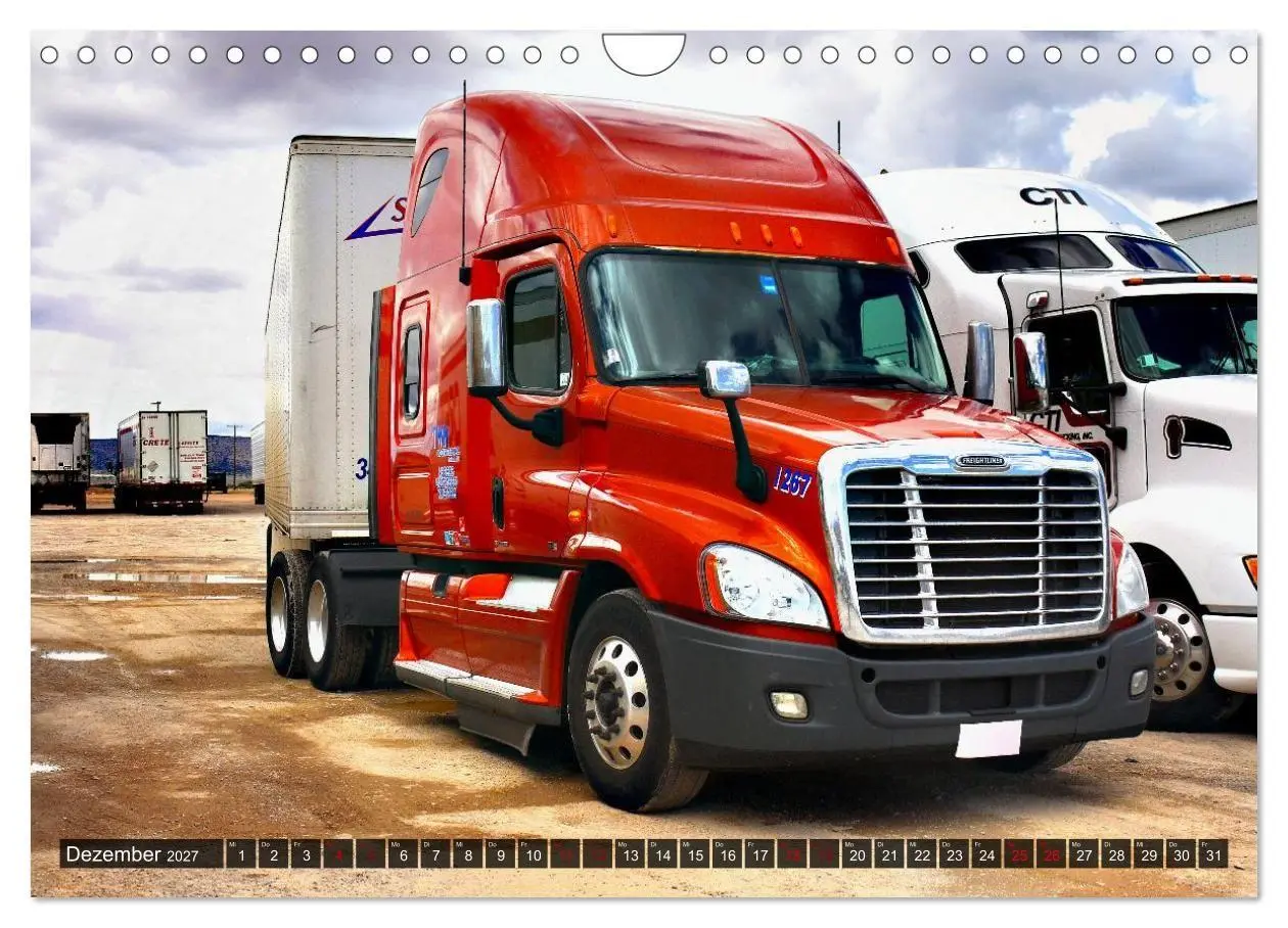 Bild: 9783516961560 | Amerikanische Lastwagen - Trucks (Wandkalender 2027 DIN A4 quer),...