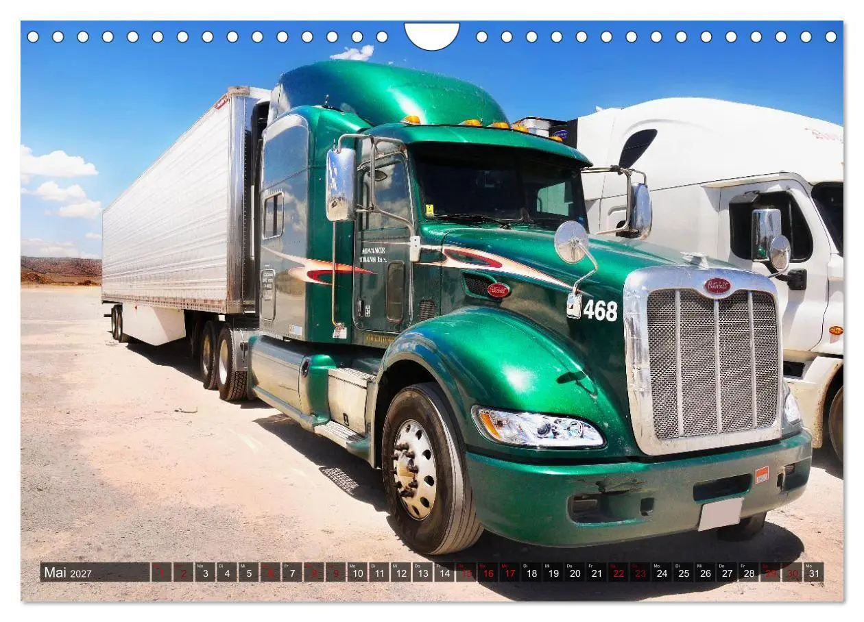 Bild: 9783516961560 | Amerikanische Lastwagen - Trucks (Wandkalender 2027 DIN A4 quer),...