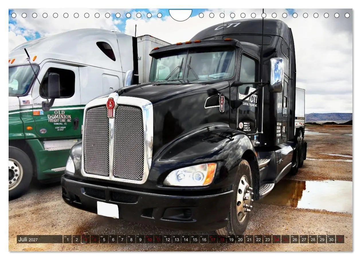 Bild: 9783516961560 | Amerikanische Lastwagen - Trucks (Wandkalender 2027 DIN A4 quer),...