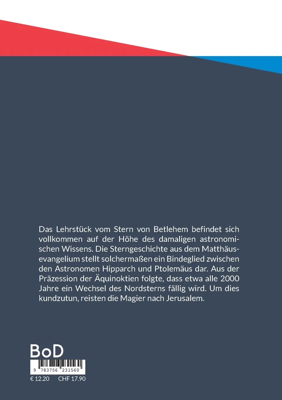 Rückseite: 9783756231560 | Der Nordstern als Stern von Betlehem | Frank Keim (u. a.) | Buch