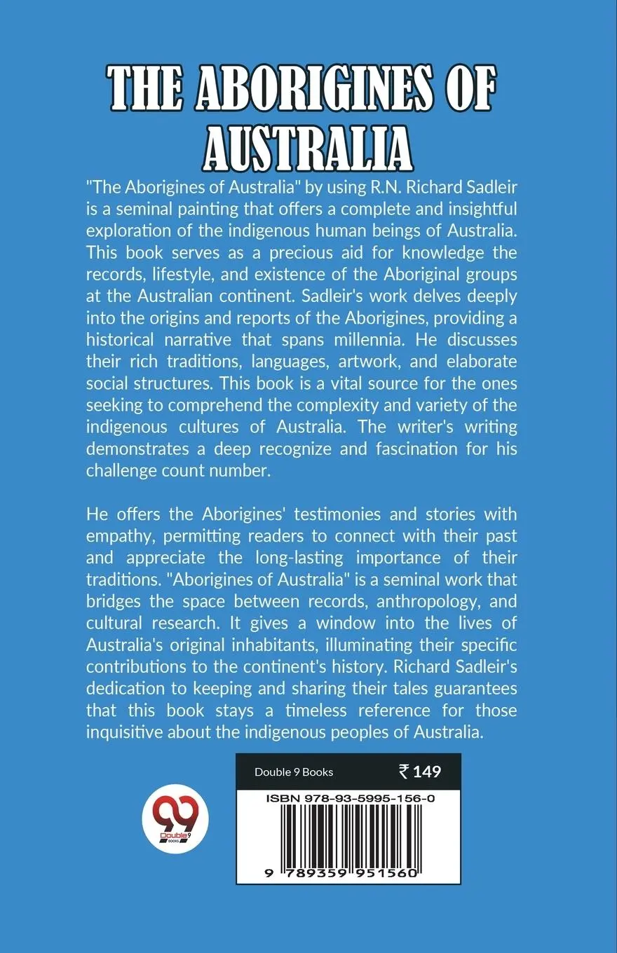 Rückseite: 9789359951560 | The Aborigines Of Australia | Sadleir R. N. Richard | Taschenbuch