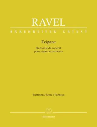 Cover: 9790006541560 | Tzigane, Konzertrhapsodie für Violine und Orchester, Partitur | Ravel