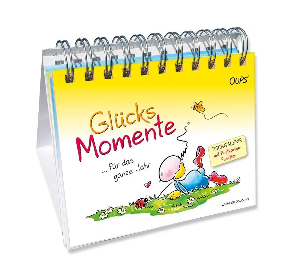 Cover: 9120077941660 | Oups Postkarten-Tischgalerie | Glücksmomente für das ganze Jahr | Buch
