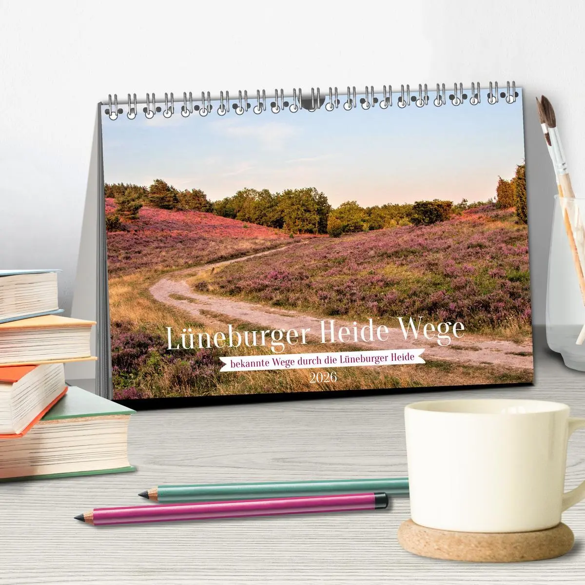 Bild: 9783457621660 | Lüneburger Heide Wege (Tischkalender 2026 DIN A5 quer), CALVENDO...