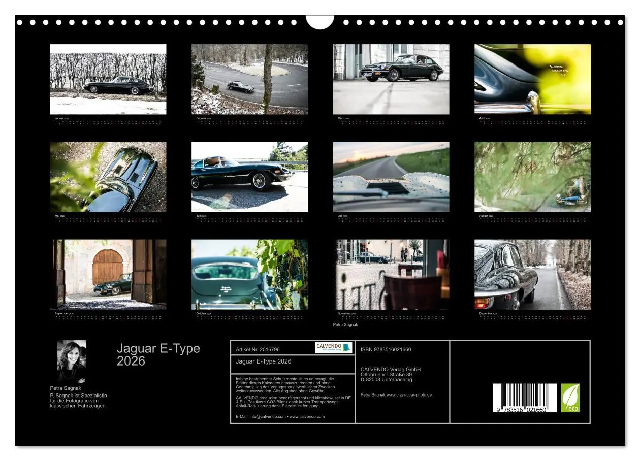 Bild: 9783516021660 | Jaguar E-Type 2026 (Wandkalender 2026 DIN A3 quer), CALVENDO...
