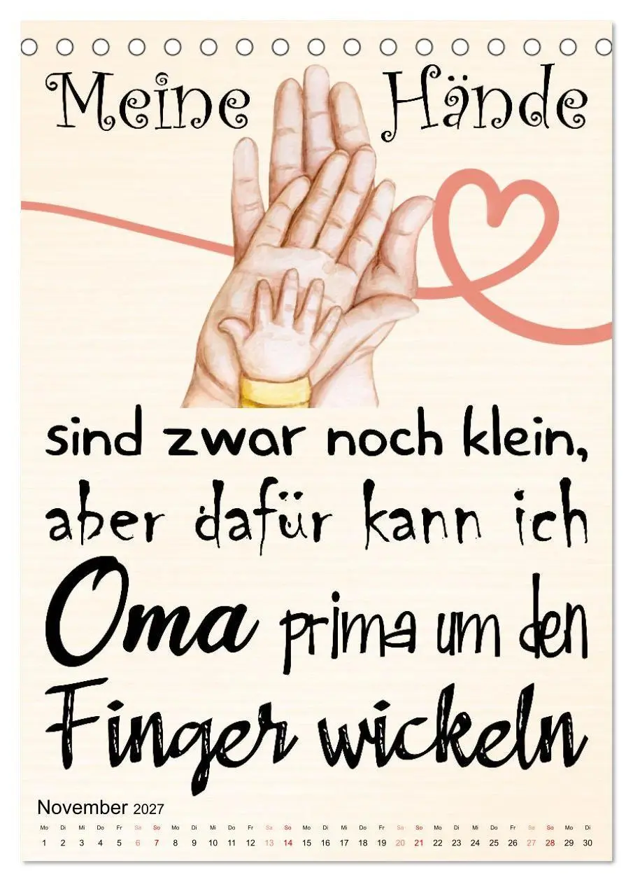 Bild: 9783569351660 | Glück ist, Oma zu sein (Tischkalender 2027 DIN A5 hoch), CALVENDO...