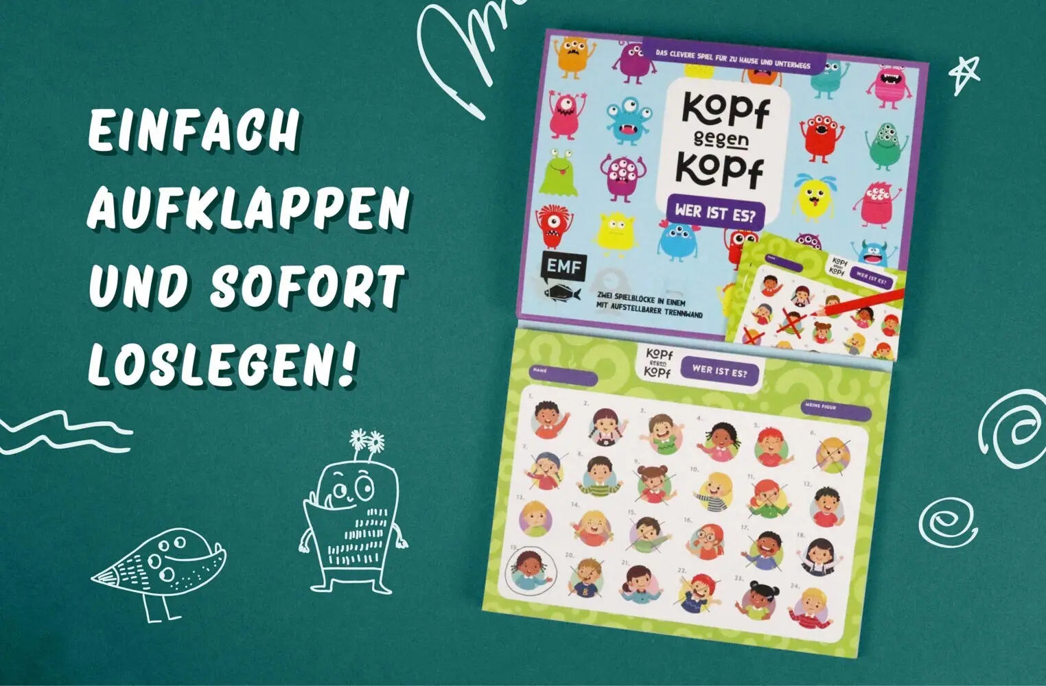 Bild: 4260478341760 | Der ultimative Spielblock: Kopf gegen Kopf - Wer ist es? | Spiel