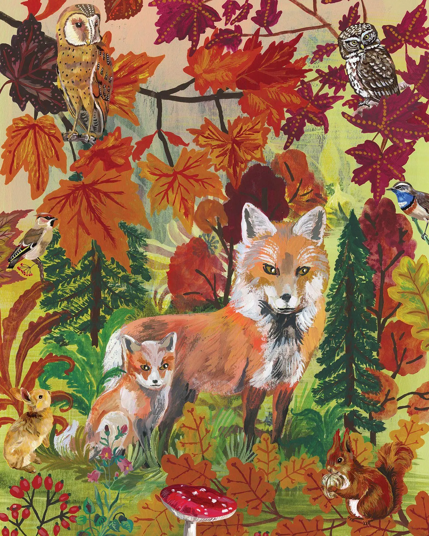 Bild: 9781648291760 | Nathalie Lété Fall Foxes 1,000-Piece Puzzle | Nathalie Lété | Spiel