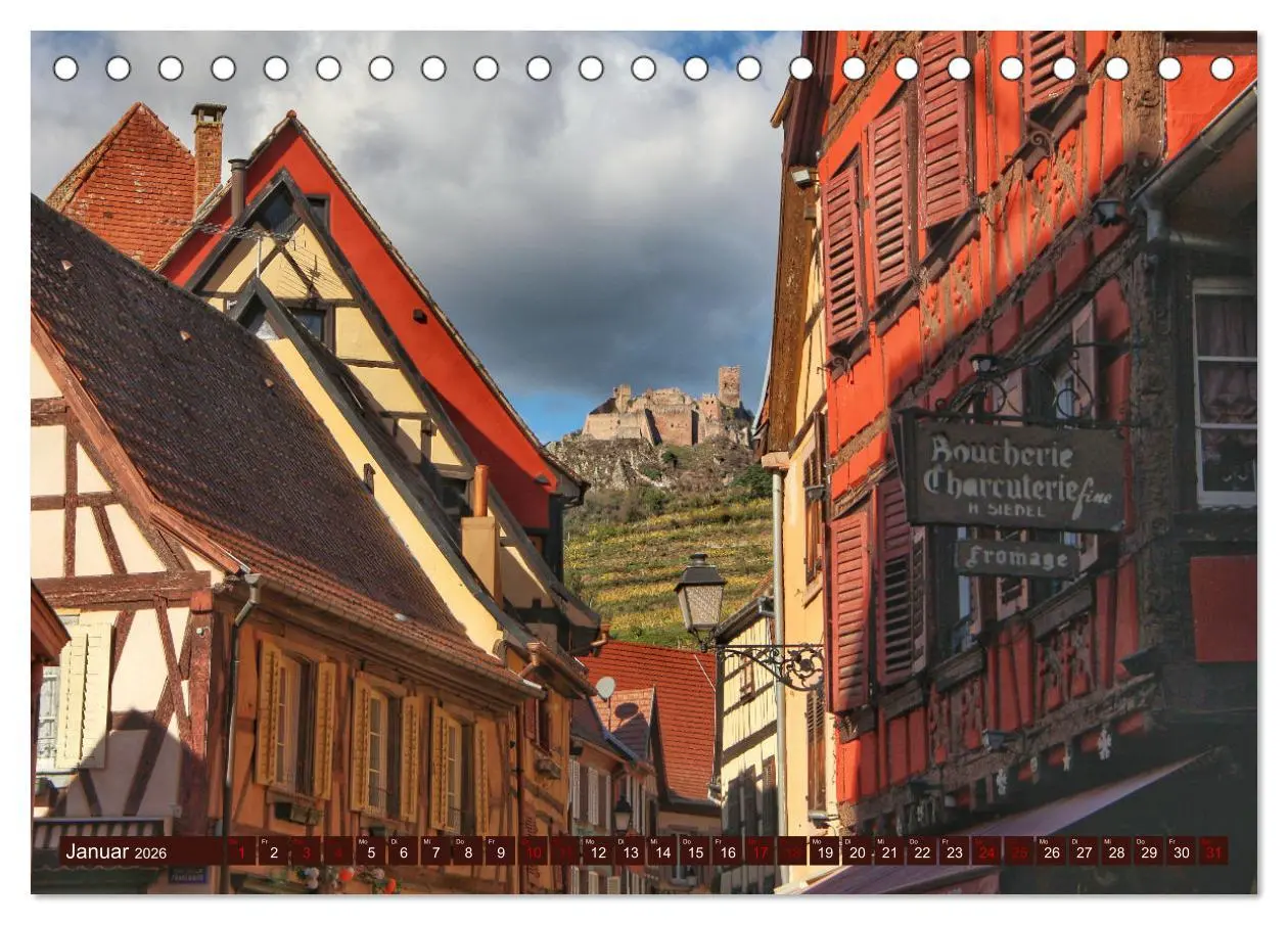 Bild: 9783457541760 | Das Elsass (Tischkalender 2026 DIN A5 quer), CALVENDO Monatskalender