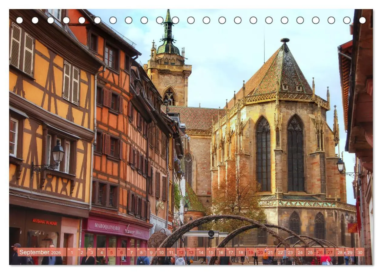 Bild: 9783457541760 | Das Elsass (Tischkalender 2026 DIN A5 quer), CALVENDO Monatskalender
