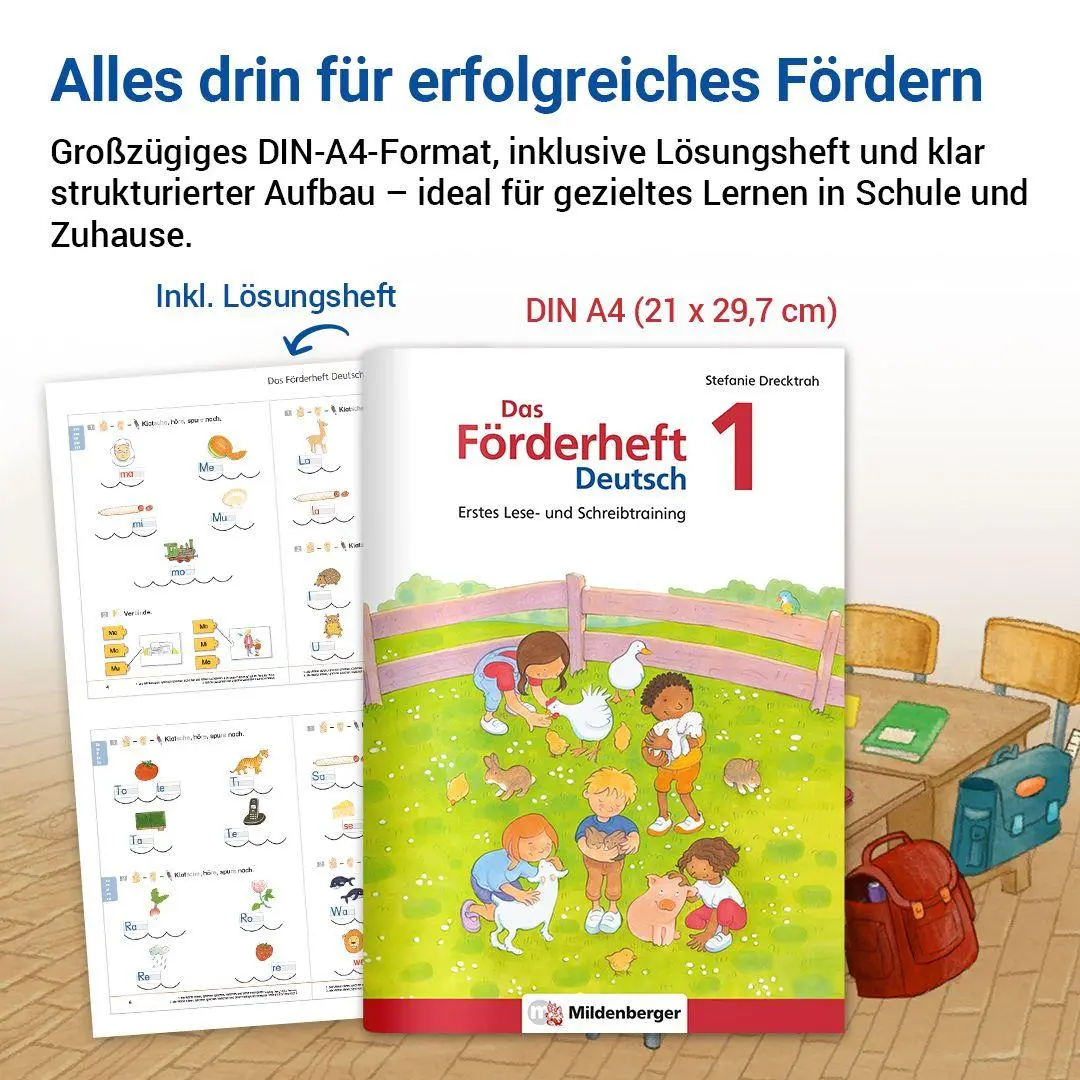Bild: 9783619141760 | Das Förderheft Deutsch 1 | Erstes Lese- und Schreibtraining | 64 S.