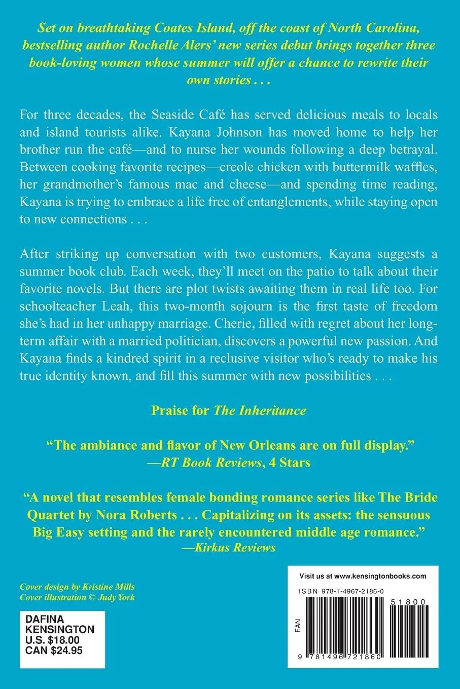 Rückseite: 9781496721860 | The Seaside Café | Rochelle Alers | Taschenbuch | The Book Club | 2020