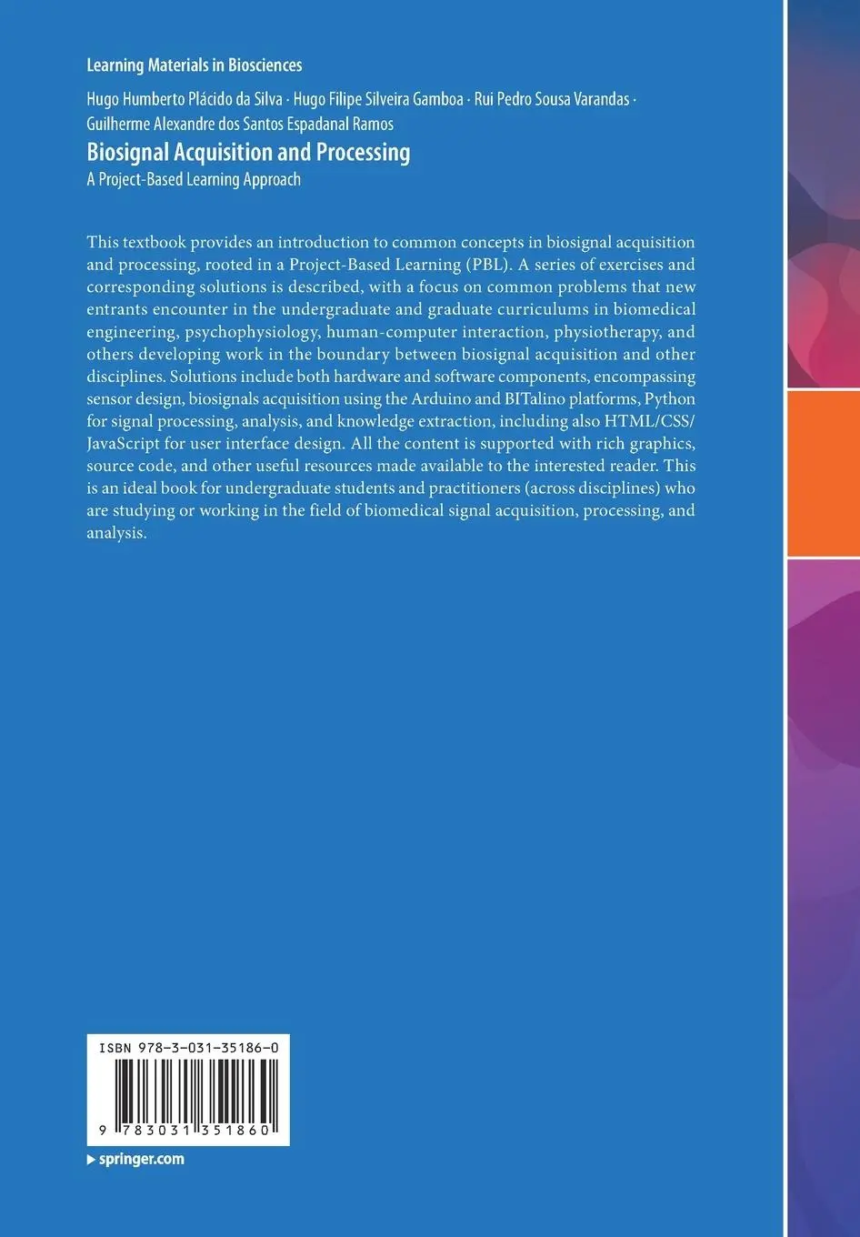 Rückseite: 9783031351860 | Biosignal Acquisition and Processing | Silva (u. a.) | Taschenbuch