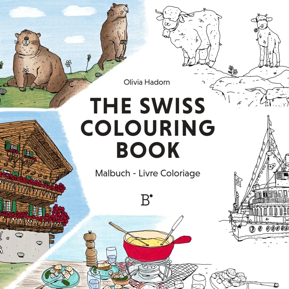 Cover: 9783038691860 | The Swiss Colouring Book | Malbuch - Livre Coloriage | Olivia Hadorn