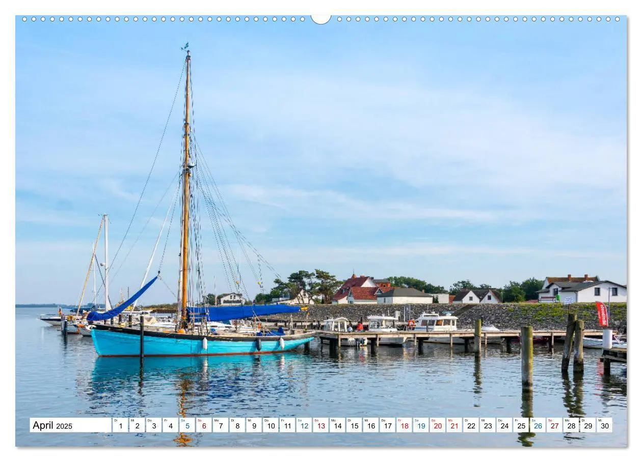 Bild: 9783435201860 | Schiff und Segel - HIDDENSEE (Wandkalender 2025 DIN A2 quer),...