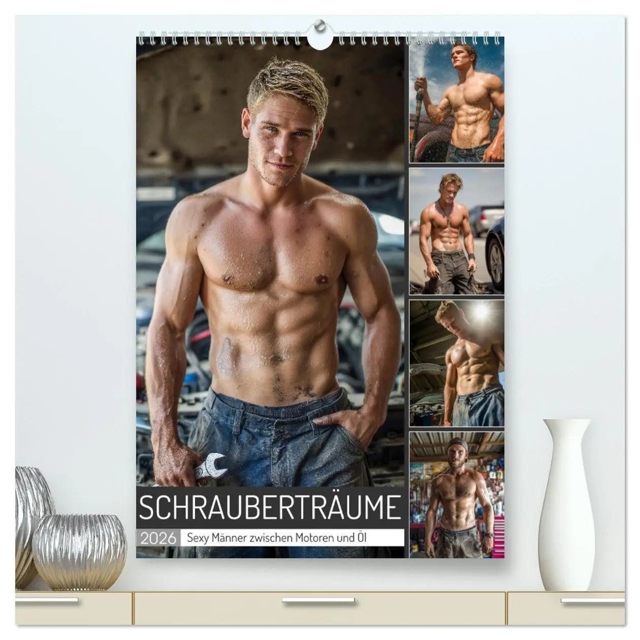 Cover: 9783516621860 | Schrauberträume - Sexy Männer zwischen Motoren und Öl (hochwertiger...