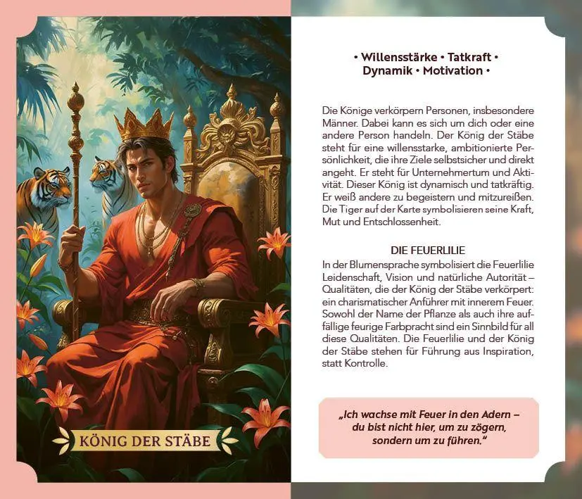 Bild: 9783745931860 | Tarot-Kartenset: Blütentarot Verbinde die archetypische Energie der...