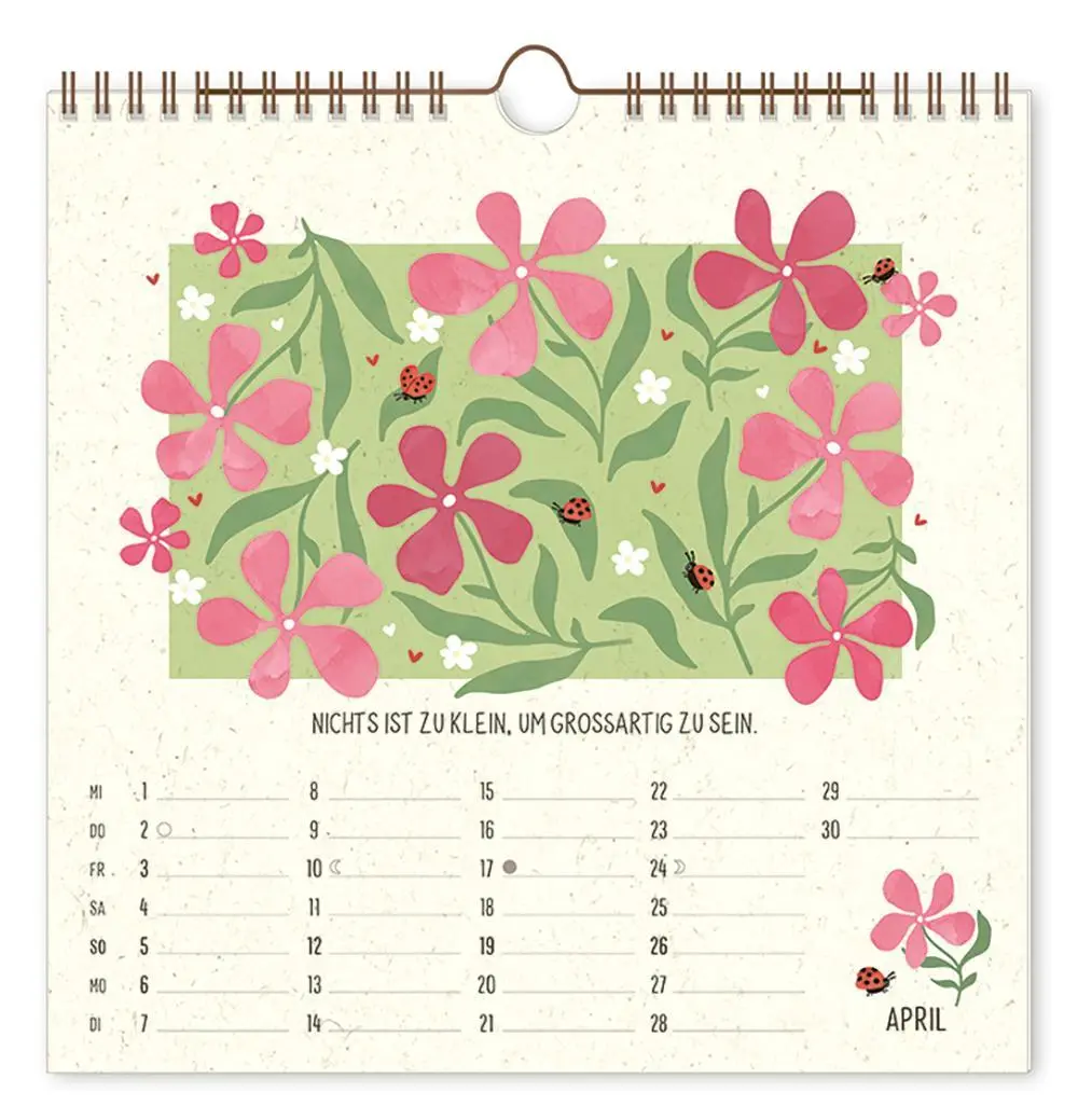 Bild: 9783986361860 | Botanic-Kalender 2026 Bee happy | Wandkalender | Original | Kalender