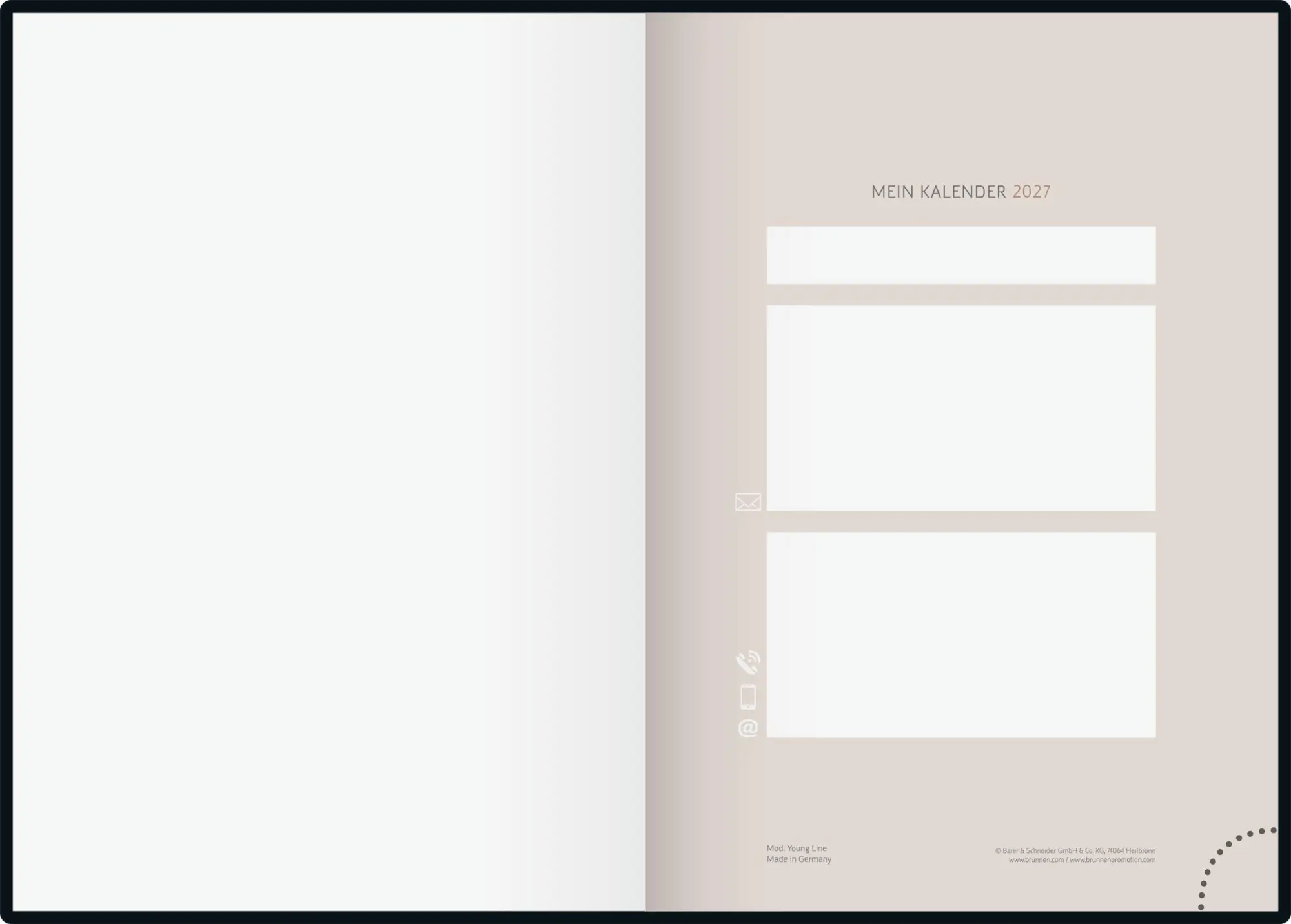 Bild: 4061947161960 | rido/idé 7021503907 Buchkalender Premium Young Line 2027 "Love" A5,...