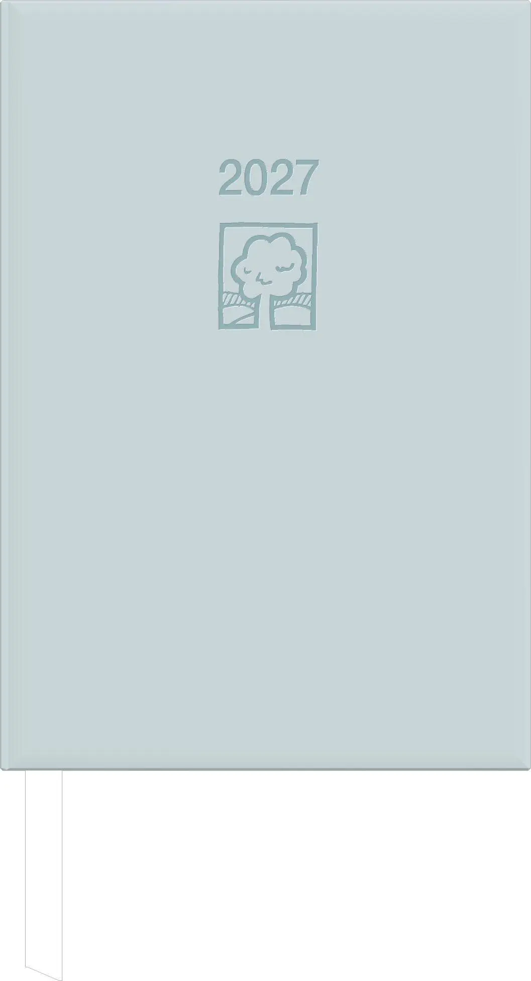 Cover: 4069095011960 | Buchkalender 1T/1S grau Blauer Engel 2027 | KG | Kalender | 392 S.