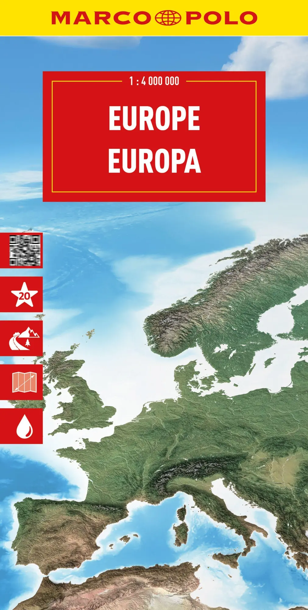 Cover: 9783575021960 | MARCO POLO Reisekarte Europa 1:4 Mio. | (Land-)Karte | Deutsch | 2025