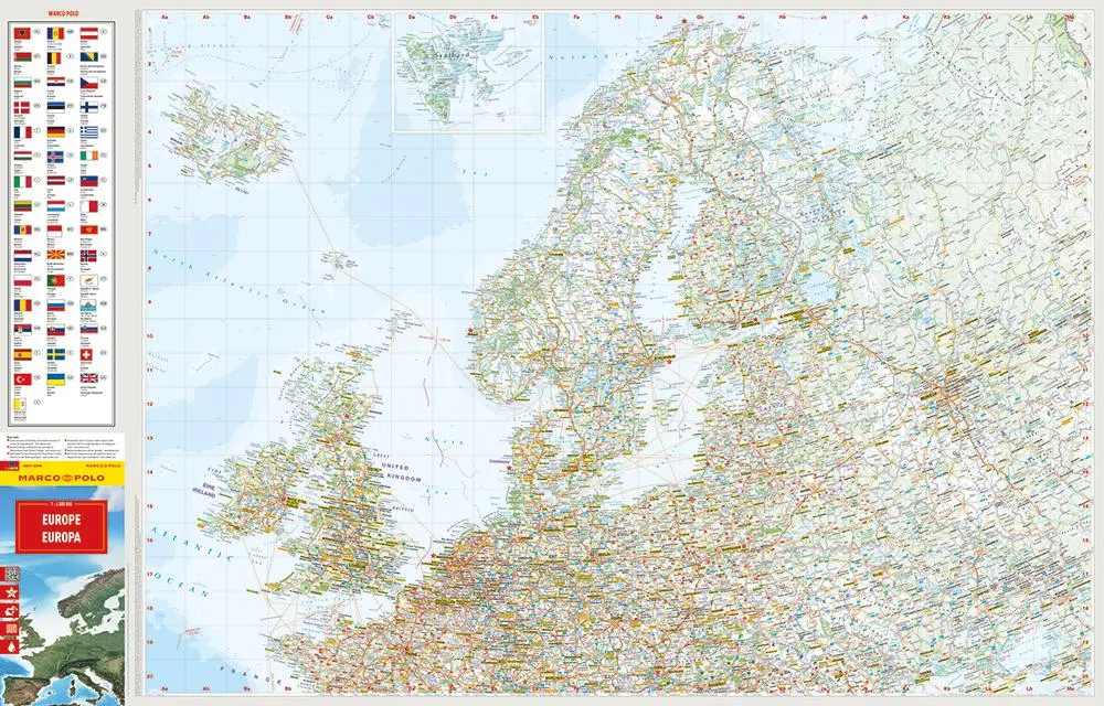 Bild: 9783575021960 | MARCO POLO Reisekarte Europa 1:4 Mio. | (Land-)Karte | Deutsch | 2025