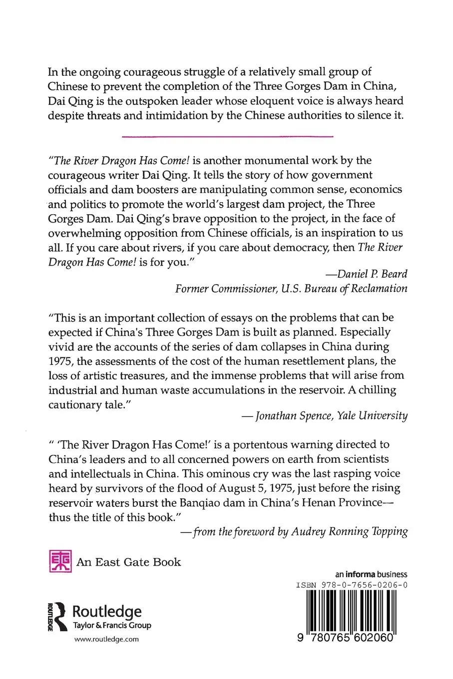 Rückseite: 9780765602060 | The River Dragon Has Come! | Dai Qing (u. a.) | Taschenbuch | Englisch