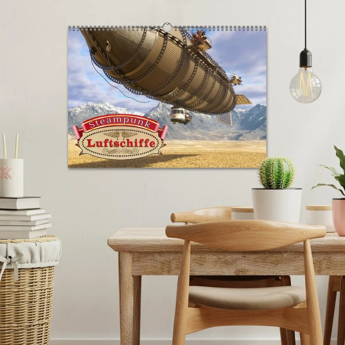 Bild: 9783457582060 | Steampunk Luftschiffe (Wandkalender 2026 DIN A3 quer), CALVENDO...