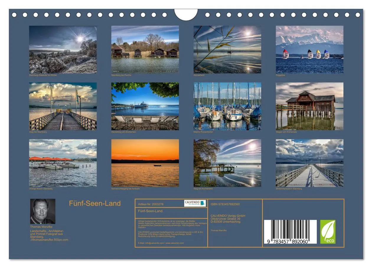 Bild: 9783457892060 | Fünf-Seen-Land (Wandkalender 2026 DIN A4 quer), CALVENDO...
