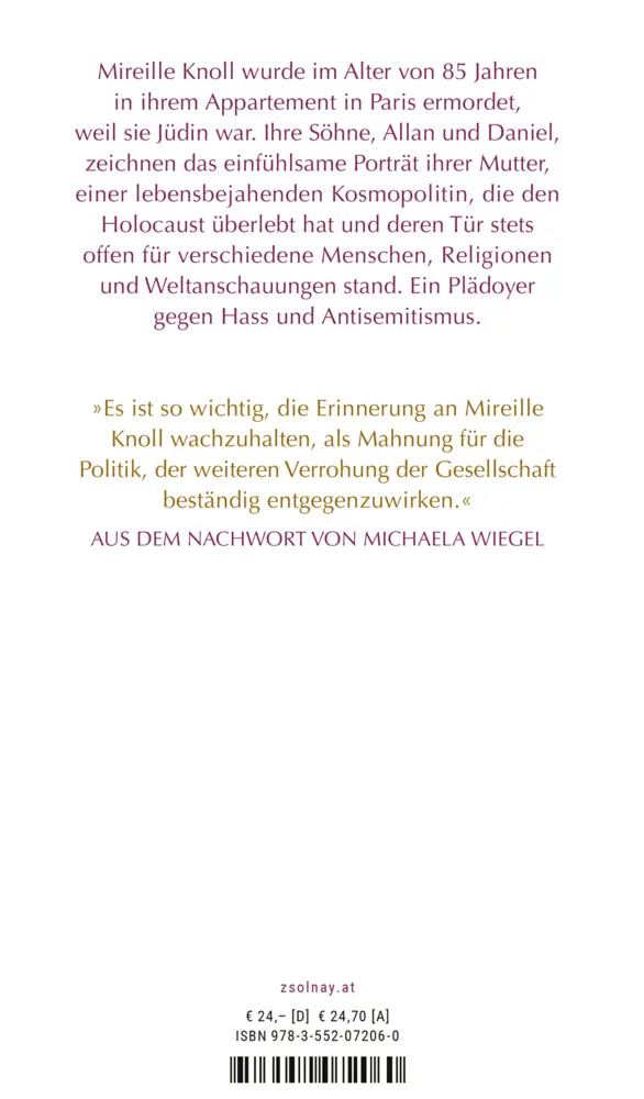 Bild: 9783552072060 | Unsere Mutter | Die Jüdin, die nicht hassen wollte | Knoll (u. a.)