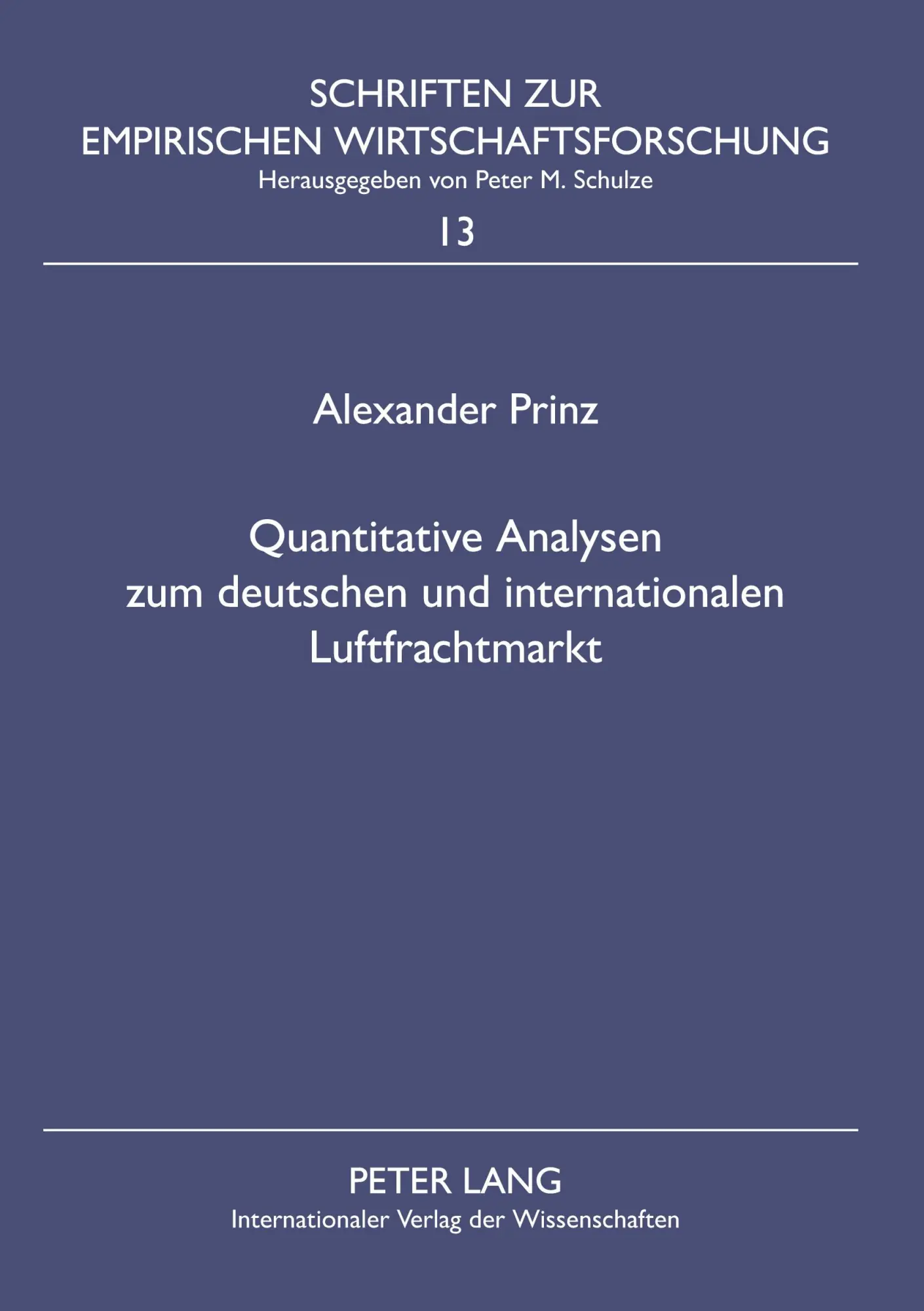Cover: 9783631582060 | Quantitative Analysen zum deutschen und internationalen...