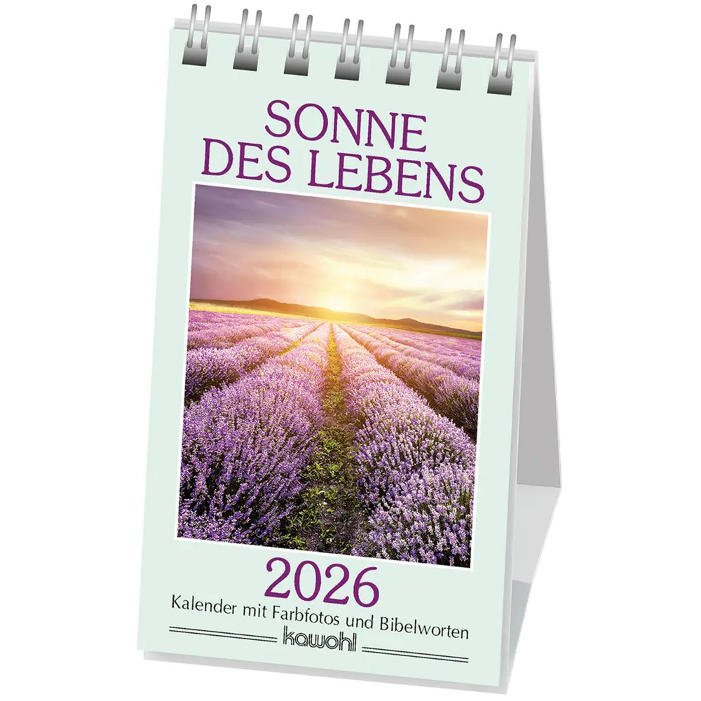 Cover: 9783754892060 | Sonne des Lebens 2026 | Mini-Kalender mit Bibelworten und Farbfotos