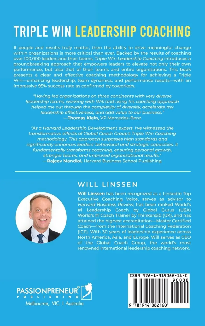Rückseite: 9781914082160 | Triple Win Leadership Coaching | Will Linssen | Buch | Englisch | 2025