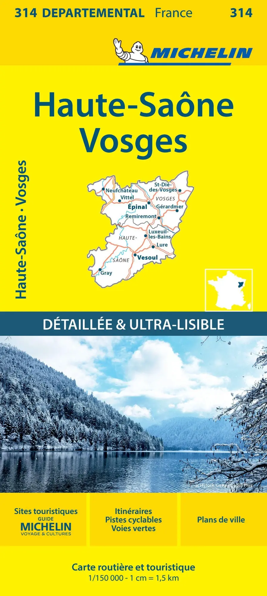 Cover: 9782067202160 | Michelin Vogesen | Straßen- und Tourismuskarte 1:150.000 | 1 S. | 2024