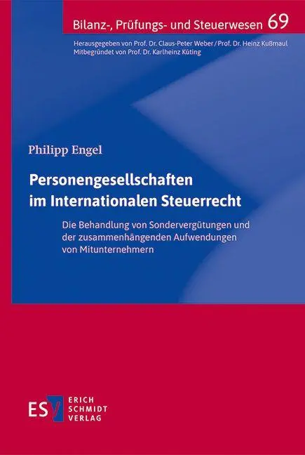 Cover: 9783503242160 | Personengesellschaften im Internationalen Steuerrecht | Philipp Engel