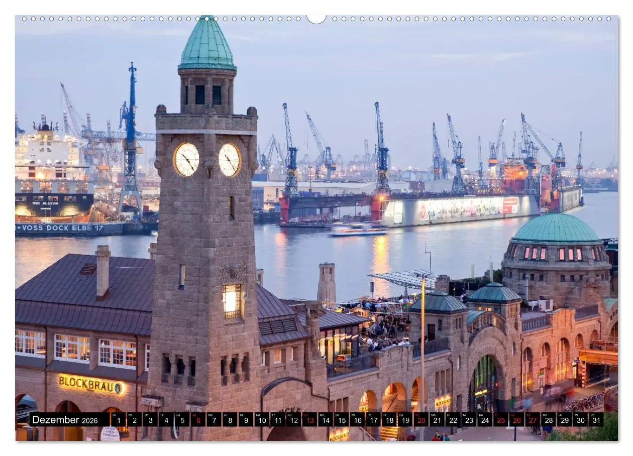 Bild: 9783516112160 | Hansestadt Hamburg (hochwertiger Premium Wandkalender 2026 DIN A2...