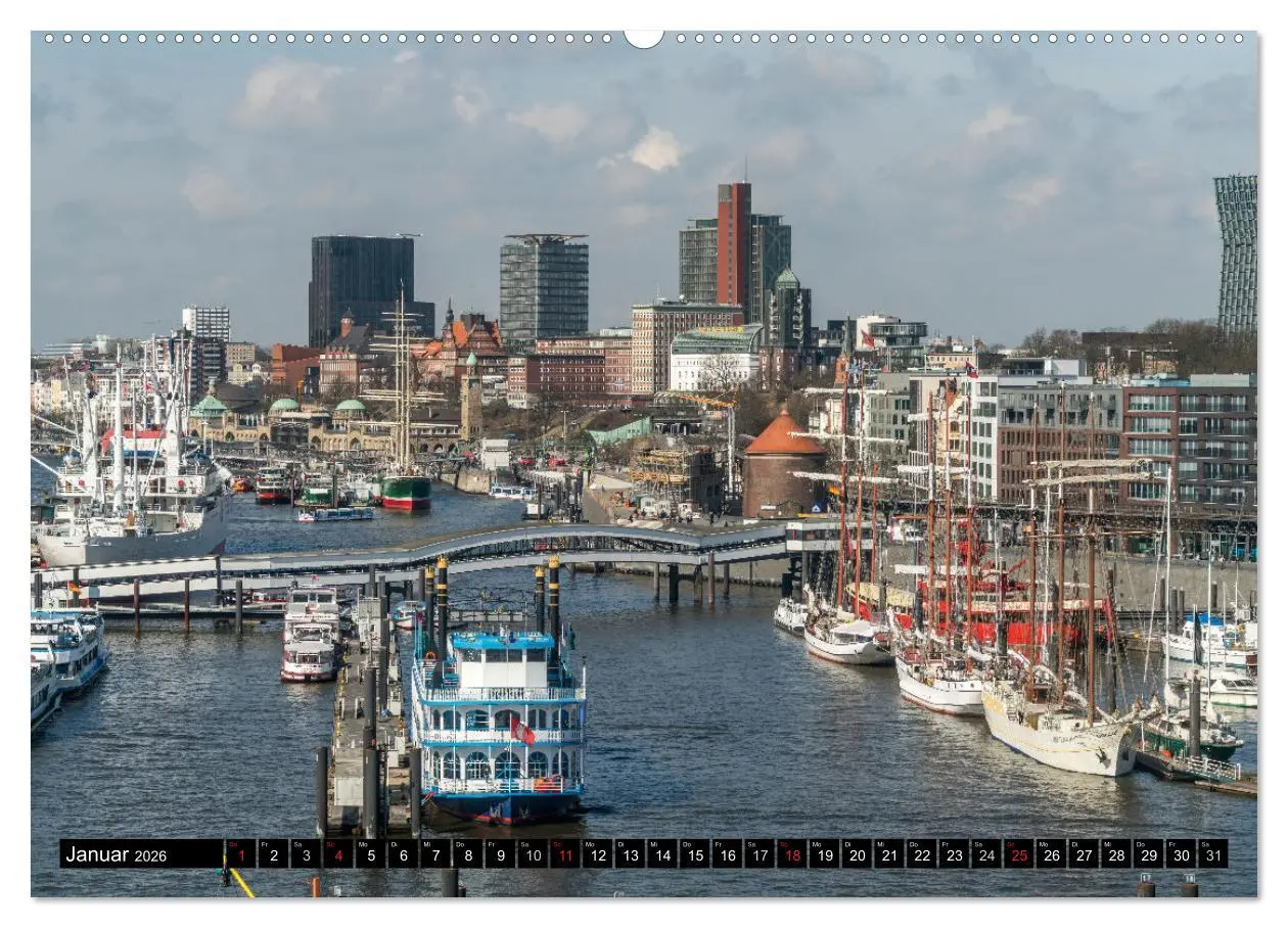 Bild: 9783516112160 | Hansestadt Hamburg (hochwertiger Premium Wandkalender 2026 DIN A2...