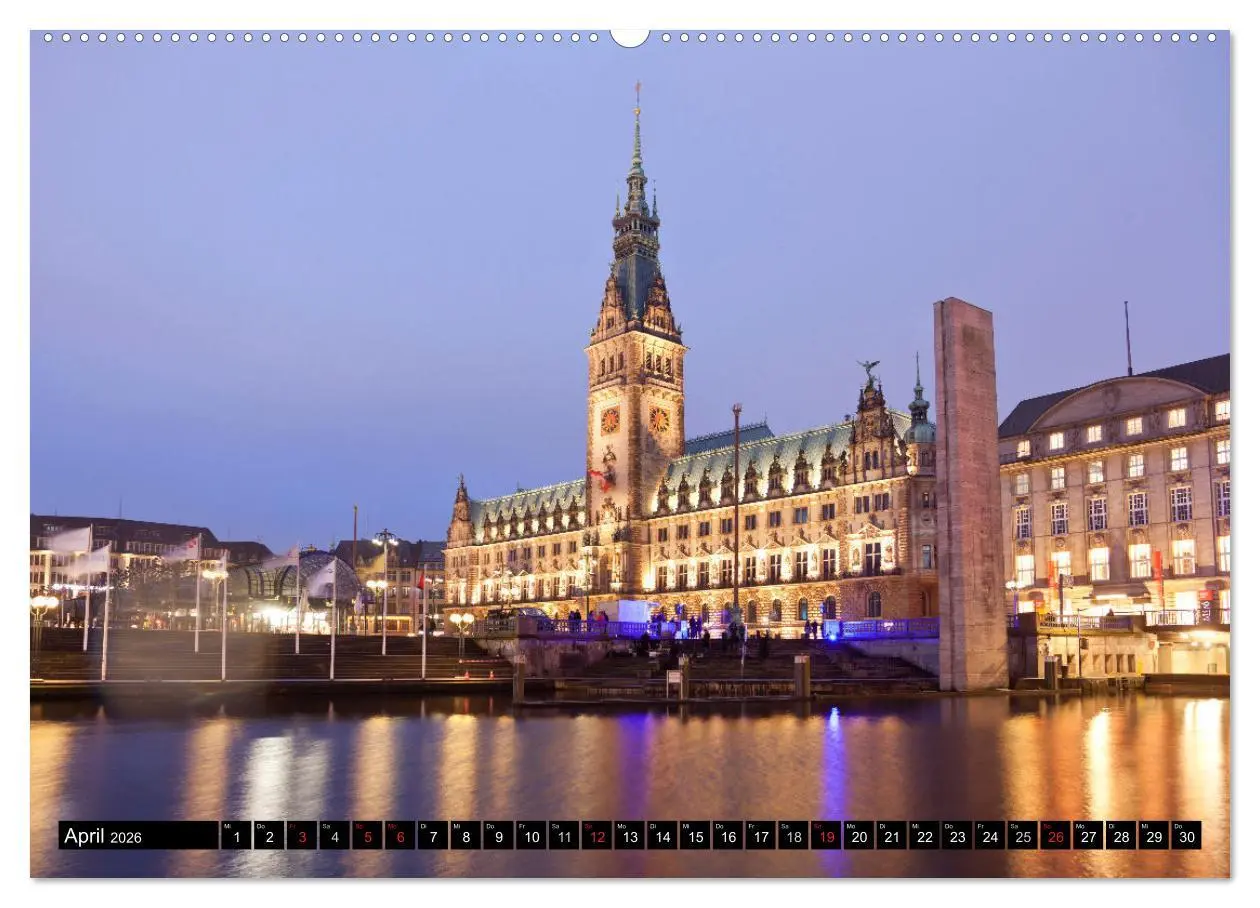 Bild: 9783516112160 | Hansestadt Hamburg (hochwertiger Premium Wandkalender 2026 DIN A2...