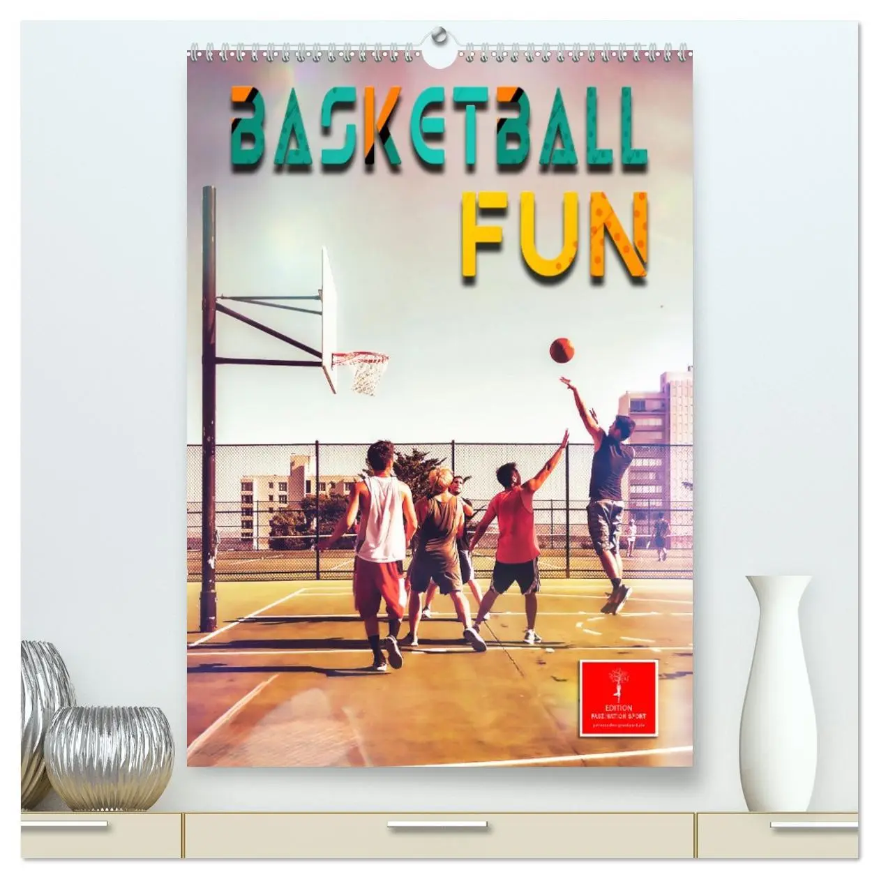 Cover: 9783516352160 | Basketball Fun (hochwertiger Premium Wandkalender 2026 DIN A2...