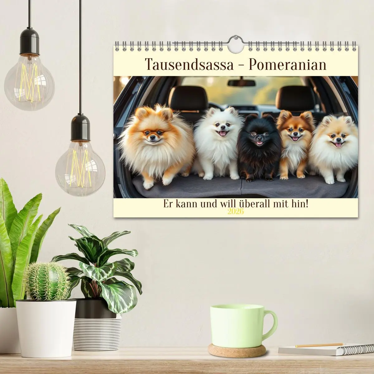 Bild: 9783516592160 | Tausendsassa - Pomeranian (Wandkalender 2026 DIN A4 quer), CALVENDO...