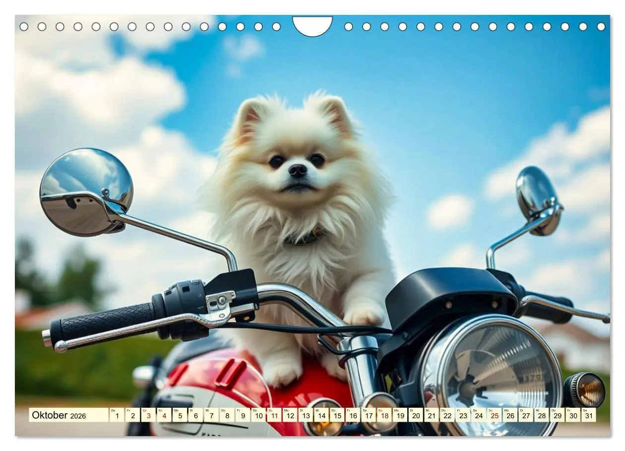 Bild: 9783516592160 | Tausendsassa - Pomeranian (Wandkalender 2026 DIN A4 quer), CALVENDO...